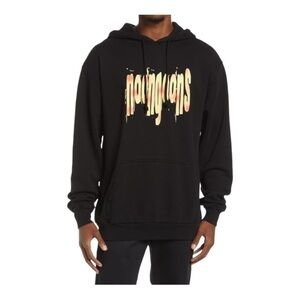 NOON GOONS Acid Cotton Graphic Hoodie In Black